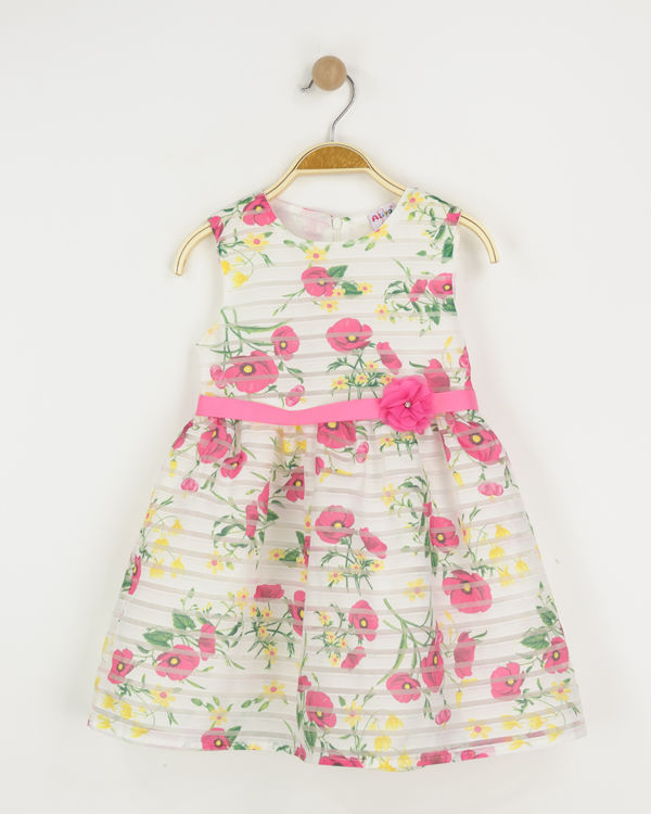 Picture of PT2403 GIRLS SMART FLOWER DRESS (4-16 YEARS)
